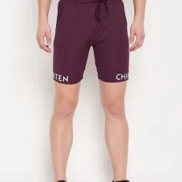 Duke Maroon Regular Fit Printed Shorts-image-46