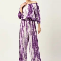 maaesa Purple Tie & Dye Top Pant Set-picture-16