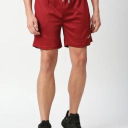 Fitz Red Slim Fit Shorts-image-6