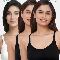 Inner Sense Black & White Full Coverage Maternity Bra - Pack of 3-picture-29