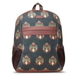 ZOUK 18 Ltrs Green Printed Backpack-image-63