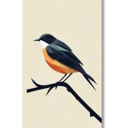 Nestroots Serene Bird Multi Frame Solid Canvas Wall Painting - Set of 4 image 2