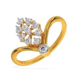 Kisna Diamond & Gold Jewellery Milena 18k (750) Diamond & Gold Ring For Women-picture-40