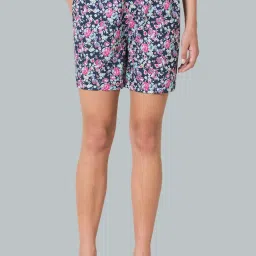 Van Heusen Navy Printed Shorts image 1