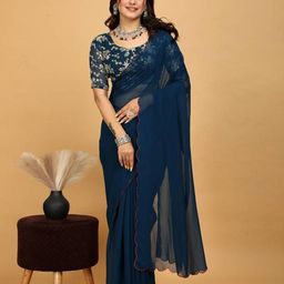 CLEMIRA Pure Georgette Saree-picture-19
