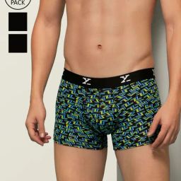 XYXX Multicolor Printed Micro Modal Trunks - Pack of 3-picture-41