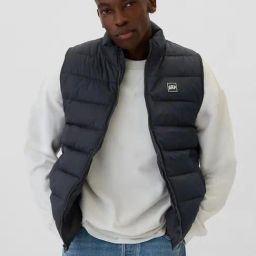 GAP Navy Blue Regular Fit Solid Jacket-image-98