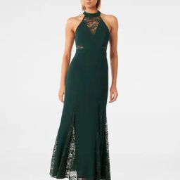 Forever New Dark Green Maxi Dress-picture-34