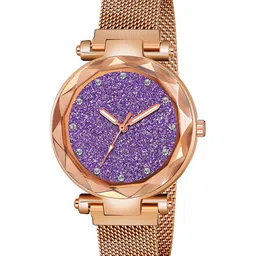 Gopal Shopcart Unisex Embellished Stainless Steel Bracelet Style Straps Analogue Watch-image-66