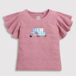 Tiny Girl Onion Pink Knittend Cotton Top-image-91