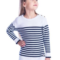 Cherry Crumble Girl Striped A-Line Dress-image-34