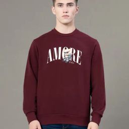 Red Tape Maroon Baggy Fit Printed Sweatshirt-picture-33