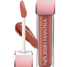 Nourish Mantra Creamy Matte Liquid Lipstick with SPF 15 Tedha Medha Hazelnut - 3.5 ml-94