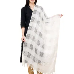 A R SILK DUPATTA HUB Checked Cotton Dupatta-picture-26