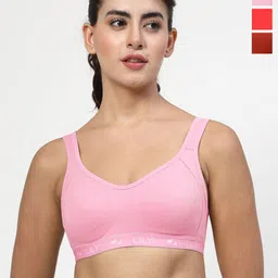 LILY Women Pack Of 3 Full Coverage Workout Bra-picture-54