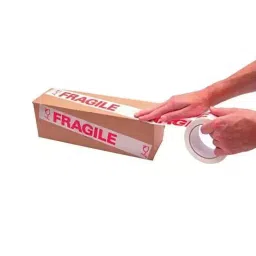 Veeshna Polypack 65 Meter x 2 inch Handle with Care Fragile Printed Tape Fragile 04 (Pack of 12) image 2