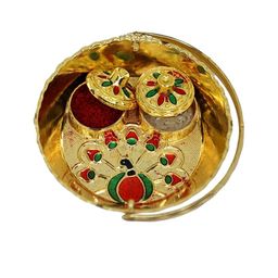 Anouk Set Of 3 Rudraksha Rakhi Quirky Card image 2