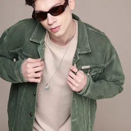 WROGN Oversized Fit Pure Cotton Denim Jacket-28