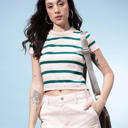 glitchez Striped Crop Pullover-picture-29