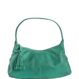 Tohl Rp1 Marisa Turkis Green Tassel Leather Shoulder Bag-image-6