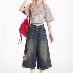 StyleCast Women Loose Fit Mid-Rise Denim Shorts-picture-25