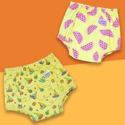 Snugkins - Snug Potty Training Pull-up Pants for Babies Reusable Potty Training Underwear   (Size 0, Fits 2 - 12 months) - Pack of 2-18
