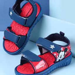 Cute Walk by Babyhug Disney Velcro Closure Sandals with Mickey Mouse Print - Navy Blue-image-7