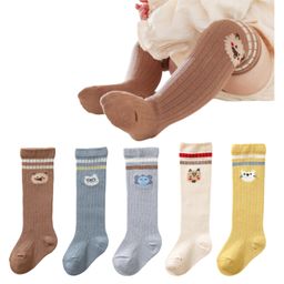 Bembika Soft Stretchy Cotton Pack Of 5 Animals Designed & Striped Socks - Multi Colour-picture-18