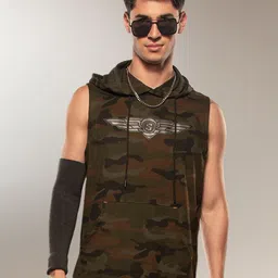 Supa Men Camouflage Printed Hooded Sweatshirt-picture-27