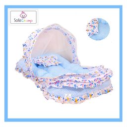 SafeChamp Lite Air Jumbo Extra Large Bedding Set with with Mosquito Net And Pillow - Blue image 2