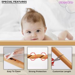 Bembika L Shape Baby Proofing Edge & Corner Guards Design For Sharp Edges Of Furniture - Yellow image 3