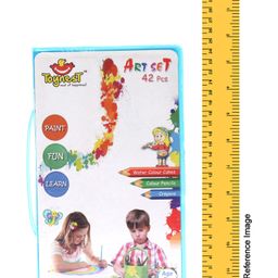 Toynest 42 Pieces Art Set Art Drawing Crayon & Water Color Set - Multi Color image 3