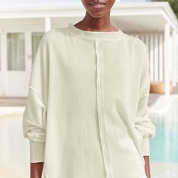 NEXT Waffle Self Design Pure Cotton Longline Top-image-12