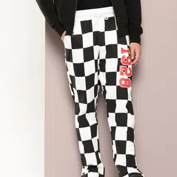 Kook N Keech Men Checked Pure Cotton Regular Track Pant-image-32