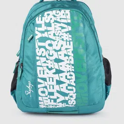 Skybags Unisex Kids Sea Green Typography Printed Backpack-picture-18