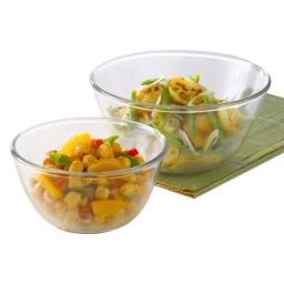 Borosil Transparent Glass Serving Bowl Set of 2-42
