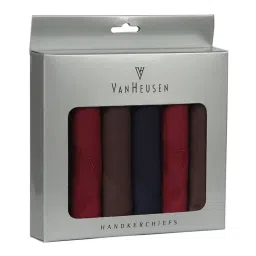 Van Heusen Multicolor Printed Handkerchief Set of 6 image 2