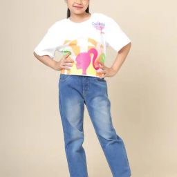 Kidsville Girls Cotton Boxy Fit Printed T-Shirt-image-26