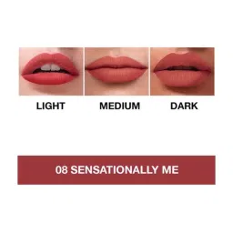 Maybelline New York Sensational Liquid Matte Lipstick - 08 Sensationally Me,7ml image 5