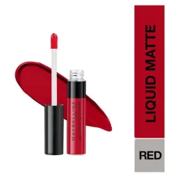 Maybelline New York Sensational Liquid Matte Lipstick - 03 Flush It Red,7ml image 2