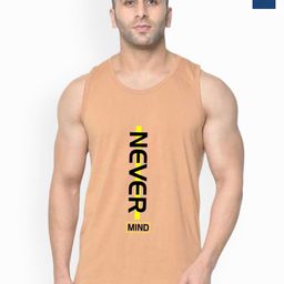 SLOWLORIS Pack Of 2 Printed Round Neck Sleeveless Bio-Wash Gym Vests-picture-37