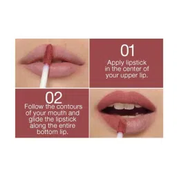 Maybelline New York Sensational Liquid Matte Lipstick - 03 Flush It Red,7ml image 5