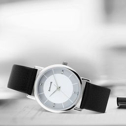 Sonata Men White & Grey Dial Watch 7987SL01-34