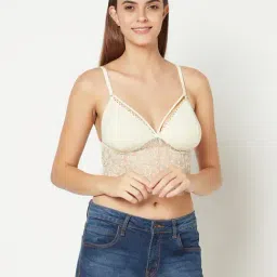 Da Intimo Beige Non Wired Non Padded Bralette-picture-30