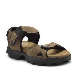 Woodland Men's Khaki Floater Sandals-image-17