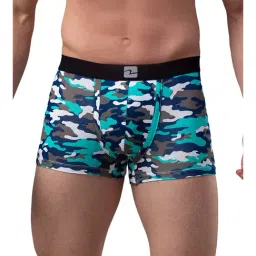 UnderJeans by Spykar White & Blue Printed Trunks-picture-13