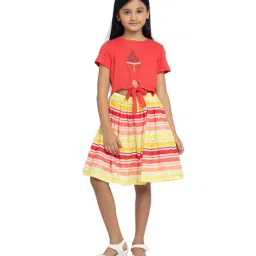 Under Fourteen Only Kids Multicolor Printed Dress-picture-13