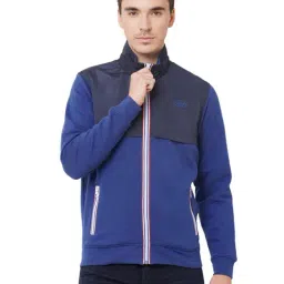 Pepe Jeans Royal Blue Regular Fit Colour Block Sweatshirt-image-72