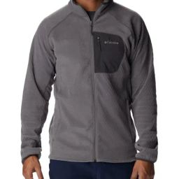 Columbia Men Grey M Outdoor Tracks Full Zip Jacket-image-59