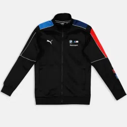 Puma Kids BMW MMS MT7 Black & Blue Regular Fit Full Sleeves Jacket-image-43